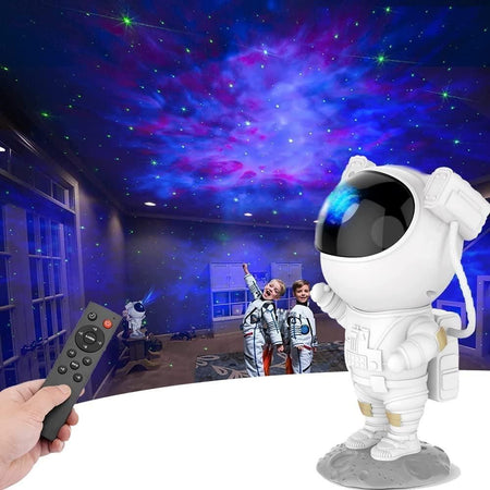 Astronaut Galaxy Projector - 360 Magnetic Head Rotation, Remote Control - Quik O Mart
