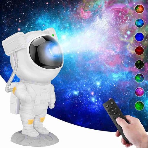 Astronaut Galaxy Projector - 360 Magnetic Head Rotation, Remote Control - Quik O Mart