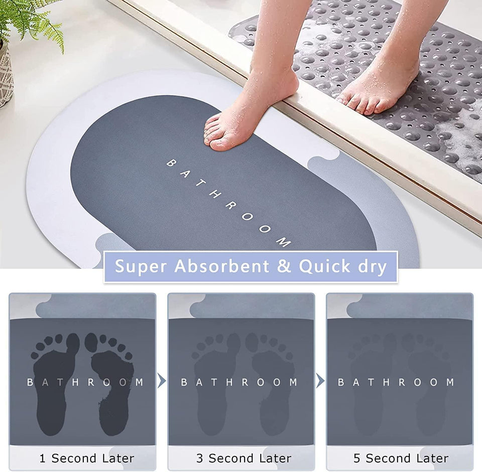 Super Absorbent Bath Floor Mat - Quik O Mart