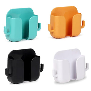 Wall Mounted Mobile Holder With Adhesive Strips (Pack of 4 & 8) - Quik O Mart