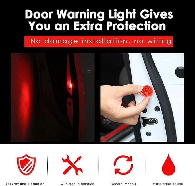 Wireless Car Door Warning Lights Pack of 2 - Quik O Mart