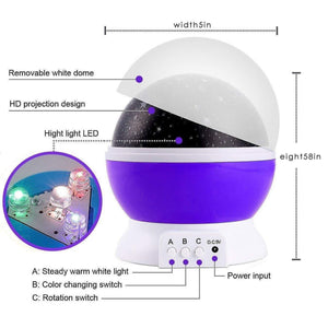 Star Master Dream Color Changing Rotating Projection Lamp - Quik O Mart