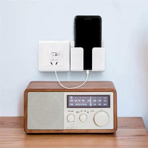 Wall Mounted Mobile Holder With Adhesive Strips (Pack of 4 & 8) - Quik O Mart